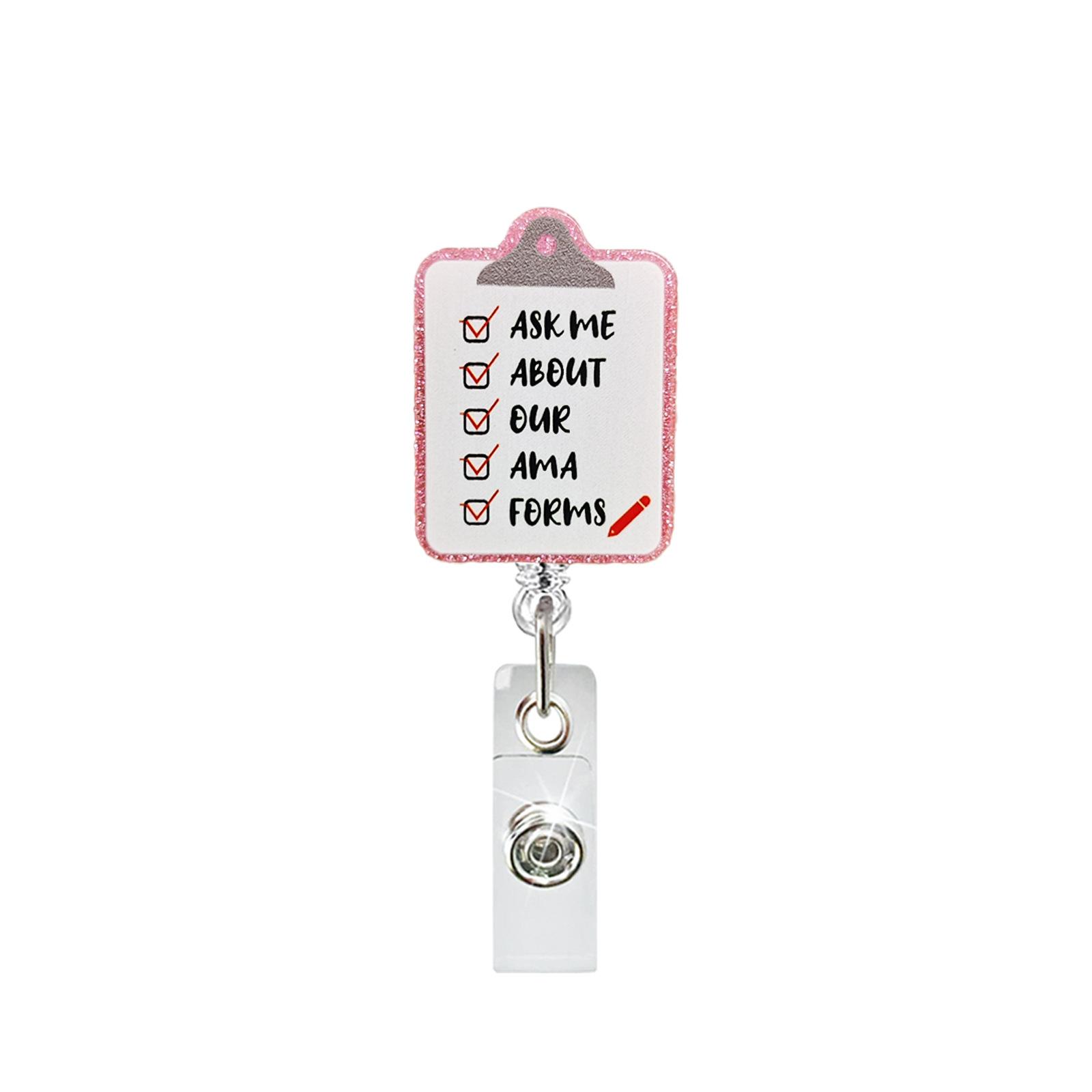ABS Acrylic Nurse Chest Badge Reel Clip Gift Scalable ID Clip Doctor Work ID Card Identification Holder Keychain Gifts Accessori
ABS Acrylic Nurse Chest Badge Reel Clip Gift Scalable ID Clip Doctor Work ID Card Identification Holder Keychain Gifts Accessori