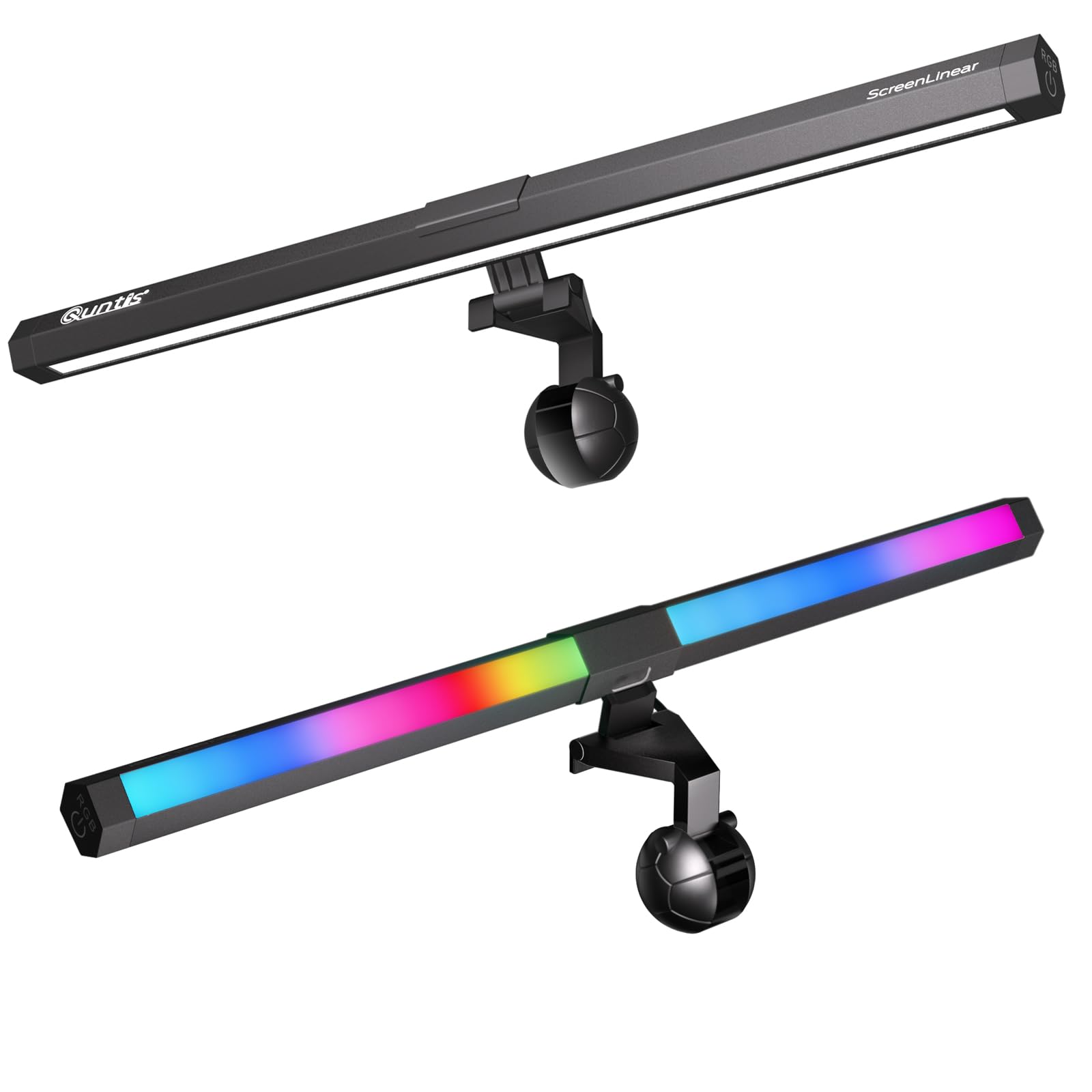 Quntis Monitor USB RGB 15 Color Desk Daylight Bulb 3 Levels of Monitor Hanging Essential for Creates a Desk Compatible with Thick Monitors Light, чорний
Quntis Monitor USB RGB 15 Color Desk Daylight Bulb 3 Levels of Monitor Hanging Essential for Creates a Desk Compatible with Thick Monitors Light, чорний