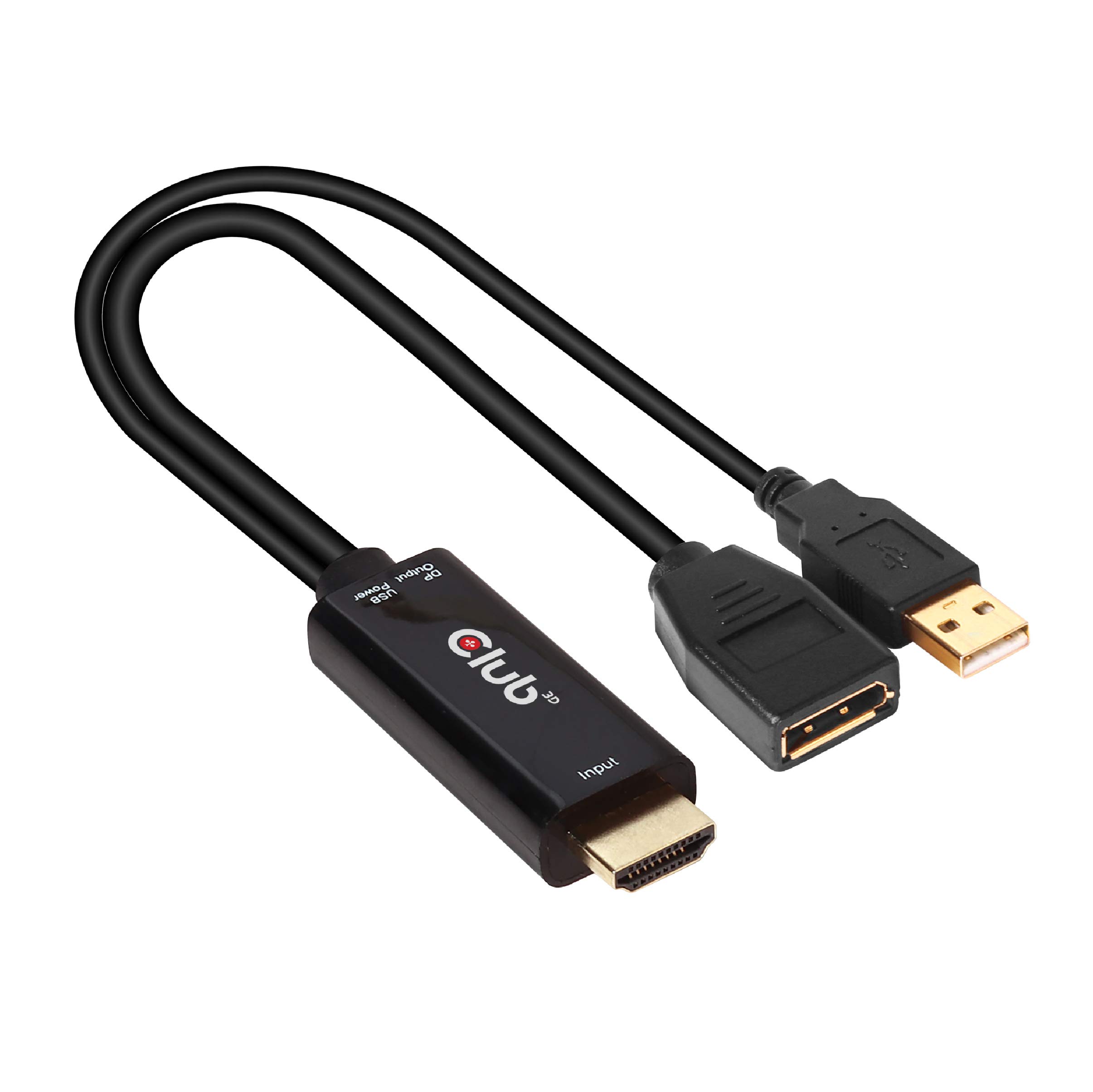 Club3D HDMI Male to DisplayPort 1.2 Female Active Adapter with USB Power, 4K@60Hz (CAC-1331)
Club3D HDMI Male to DisplayPort 1.2 Female Active Adapter with USB Power, 4K@60Hz (CAC-1331)