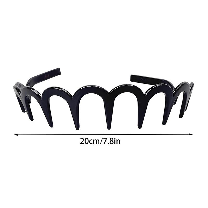 Headband Hair Comb Zigzag Band Notched Headband Woman Man Girl Christmas Birthday Gift Rescue Broken Hair Artifact чорний
Headband Hair Comb Zigzag Band Notched Headband Woman Man Girl Christmas Birthday Gift Rescue Broken Hair Artifact чорний