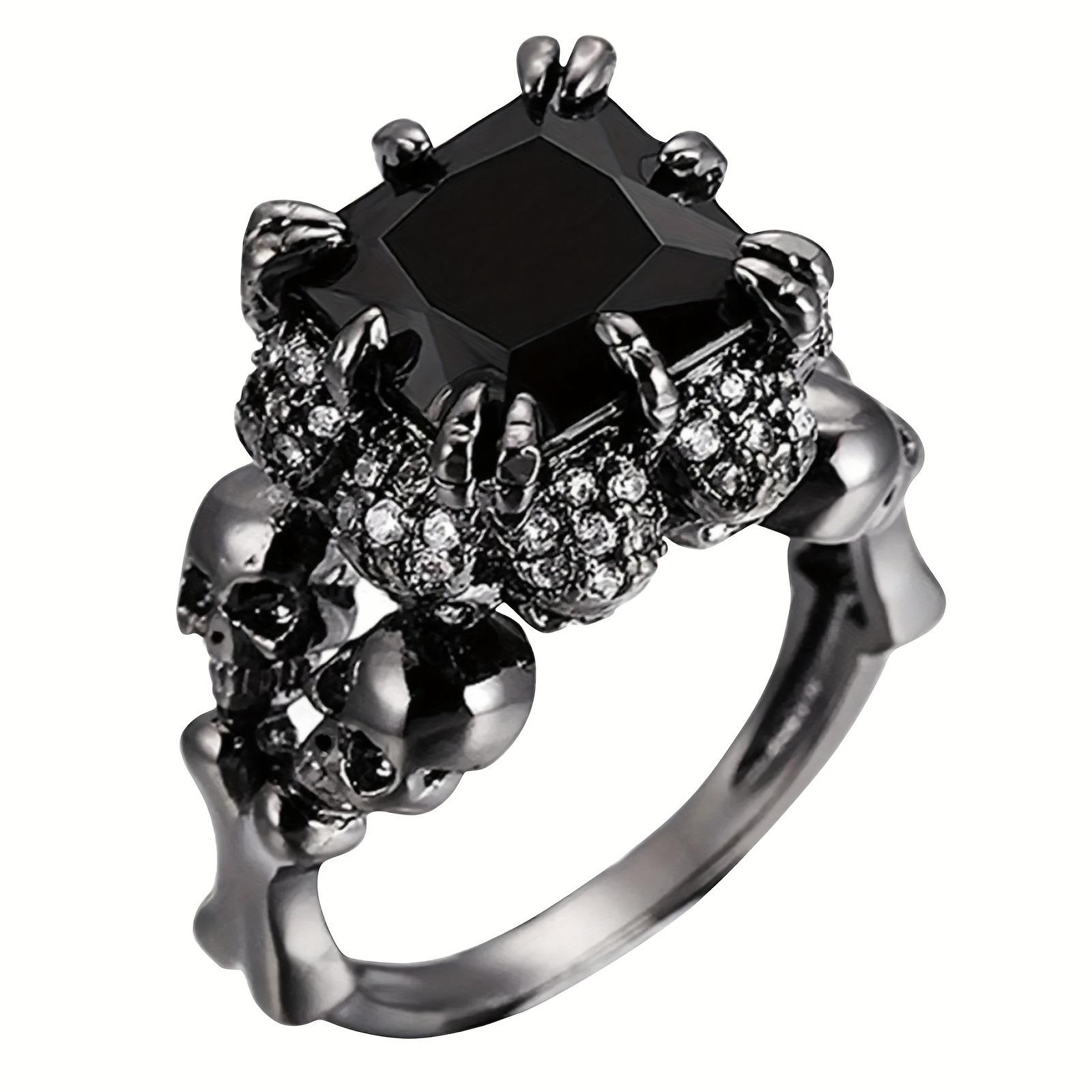 New Halloween Black Skull Skull Ring 11
New Halloween Black Skull Skull Ring 11
