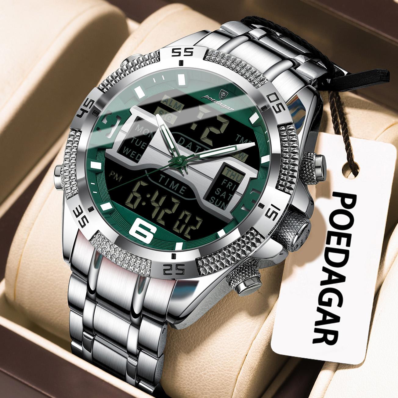 Top Brand Multifunctional Double Luminous Men s Watch Waterproof Electronic Watch
Top Brand Multifunctional Double Luminous Men s Watch Waterproof Electronic Watch