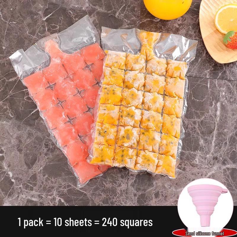 Самозапечатывающийся пакет для кубиков льда - Одноразовая форма для льда со вкусом маракуйи и поднос для морозильной камеры
Самозапечатывающийся пакет для кубиков льда - Одноразовая форма для льда со вкусом маракуйи и поднос для морозильной камеры