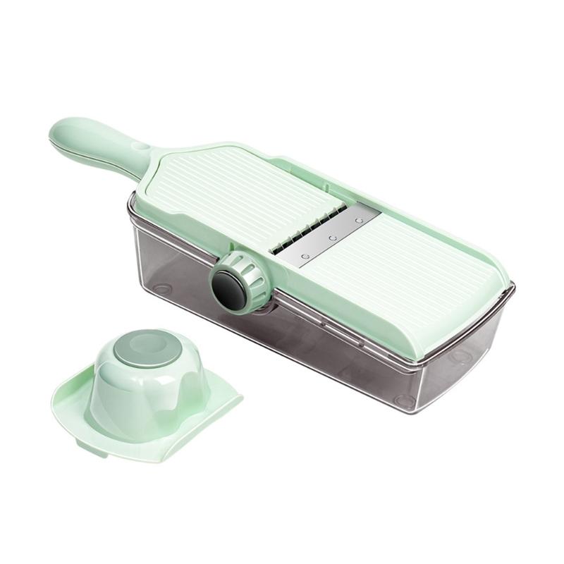 Handheld Kitchen Mandoline Slicer for Vegetables Cheese Manual Onion Cutter Practical Food Cutting Tool with Container 1
Handheld Kitchen Mandoline Slicer for Vegetables Cheese Manual Onion Cutter Practical Food Cutting Tool with Container 1
