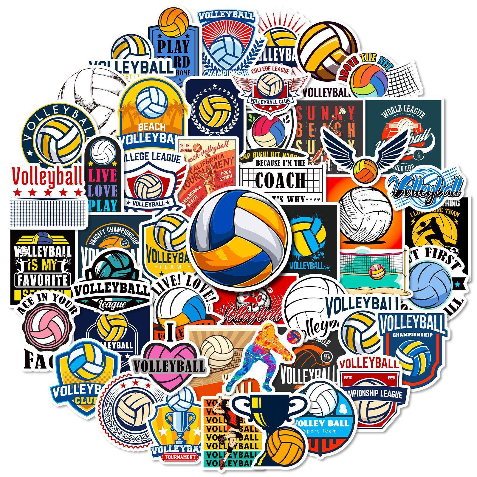 50 Volleyball Mixed Stickers Volle Ball Volleyball Sports Graffiti Stickers Car Suitcase Waterproof Stickers
50 Volleyball Mixed Stickers Volle Ball Volleyball Sports Graffiti Stickers Car Suitcase Waterproof Stickers