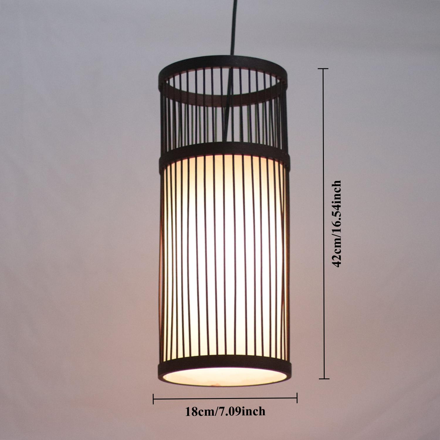 JOYINLED Bamboo Lamp Shade 18x42CM for Pendant Lamp Hand Knitted Chinese Style Hanging Lamps Home Art Decor Lighting Fixtures
JOYINLED Bamboo Lamp Shade 18x42CM for Pendant Lamp Hand Knitted Chinese Style Hanging Lamps Home Art Decor Lighting Fixtures