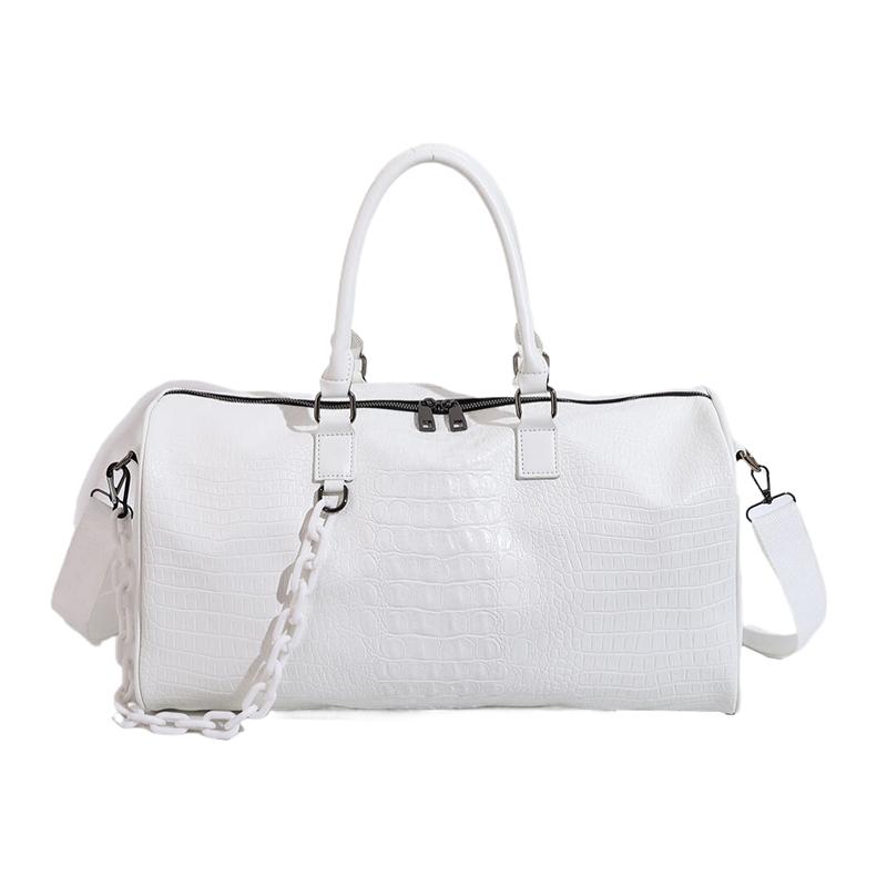 Solid PU Lightweight Large Capacity Women s Travel Bags Fashiable Sweet Fitness Handbag Short Distance Shoulder Luggage Bag білий
Solid PU Lightweight Large Capacity Women s Travel Bags Fashiable Sweet Fitness Handbag Short Distance Shoulder Luggage Bag білий