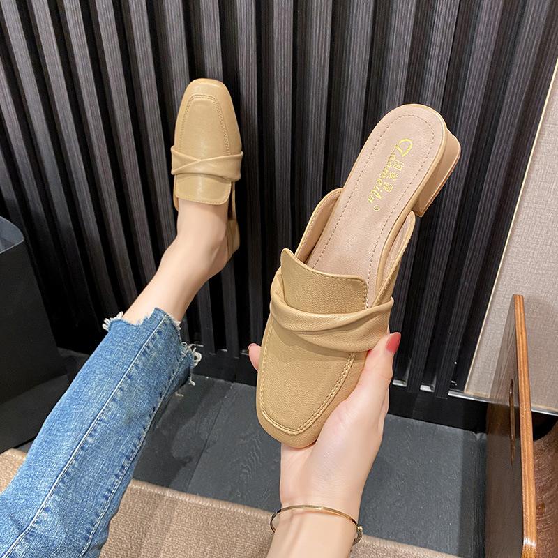 One pedal square head bag head half drag Muller shoes summer new women s outer wear thick heel middle heel fashion large size women s shoes 41 43 хакі
One pedal square head bag head half drag Muller shoes summer new women s outer wear thick heel middle heel fashion large size women s shoes 41 43 хакі