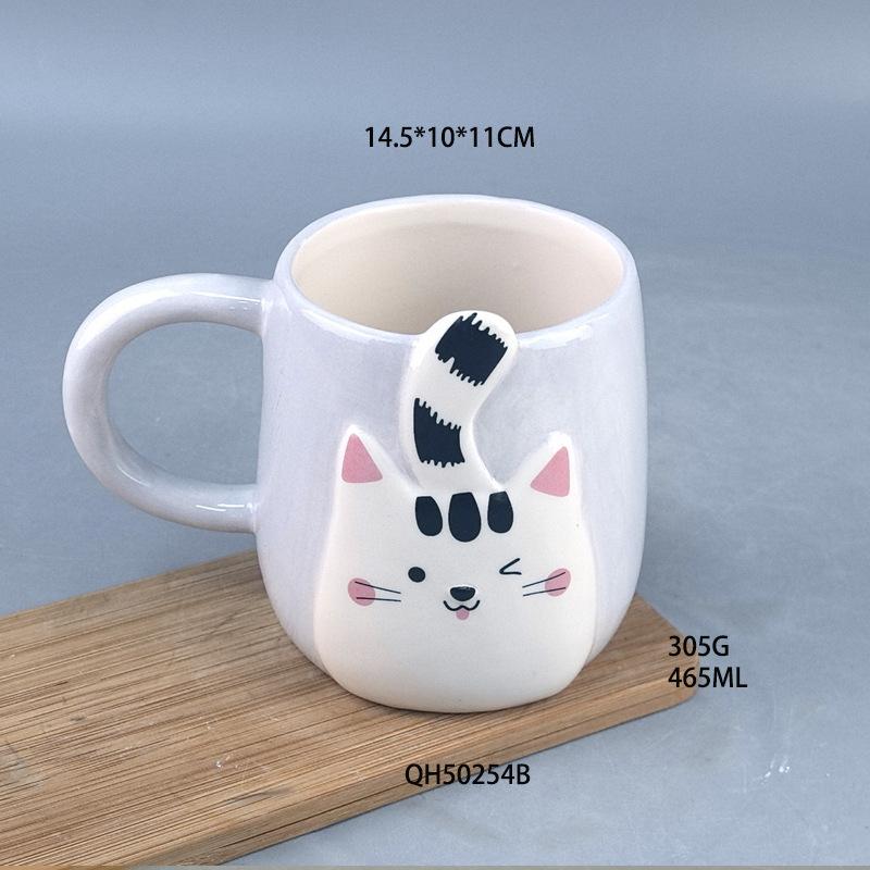 Japanese Fresh Cartoon Cat Mug Household Cute Ceramic Cup With Lid Spoon Office Male And Female Couple Water Cup 401-500ml
Japanese Fresh Cartoon Cat Mug Household Cute Ceramic Cup With Lid Spoon Office Male And Female Couple Water Cup 401-500ml