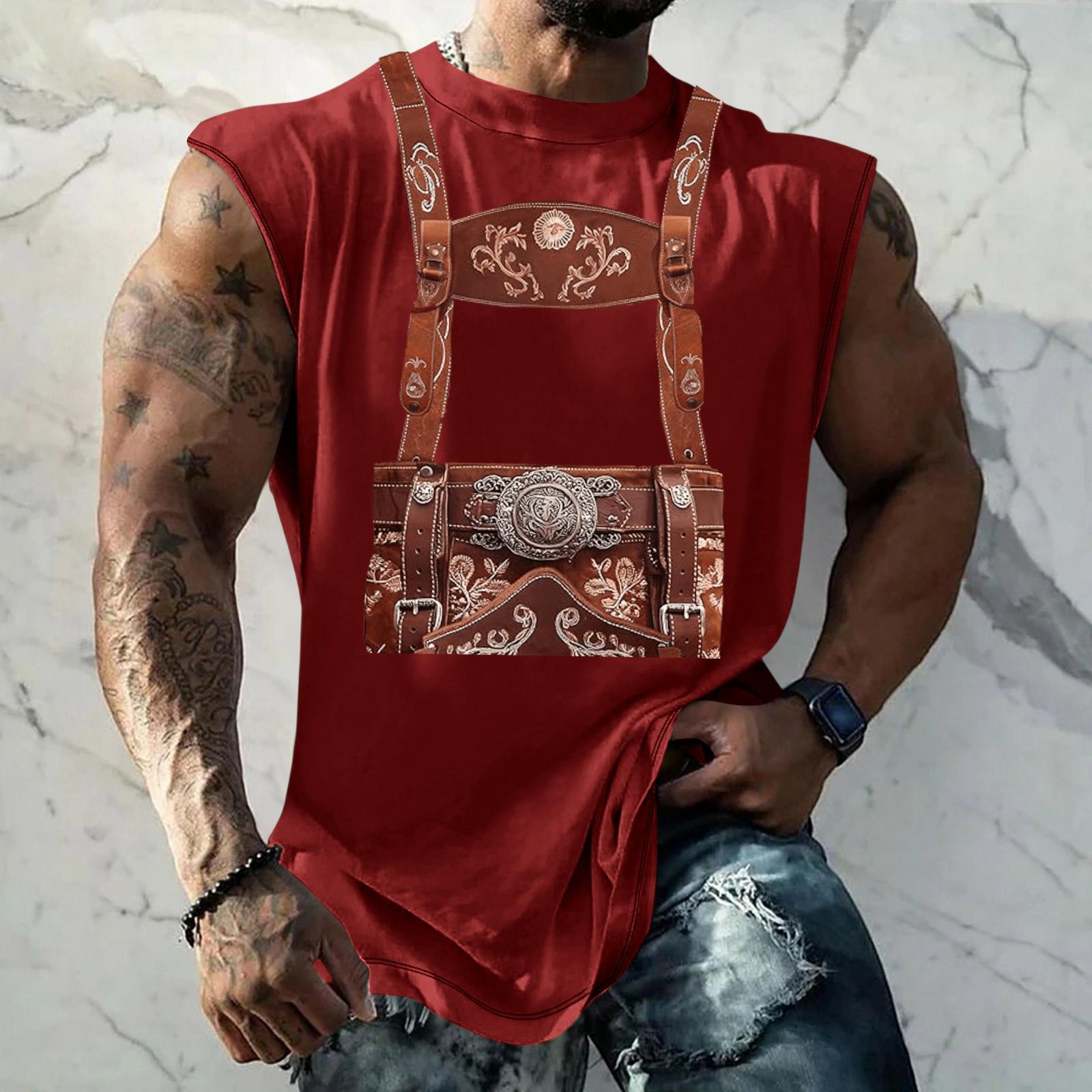 Men s Sleeveless Tank Top Loose Fit Textured Print Casual Streetwear Tank Top for Sports Vacation Daily Wear S
Men s Sleeveless Tank Top Loose Fit Textured Print Casual Streetwear Tank Top for Sports Vacation Daily Wear S