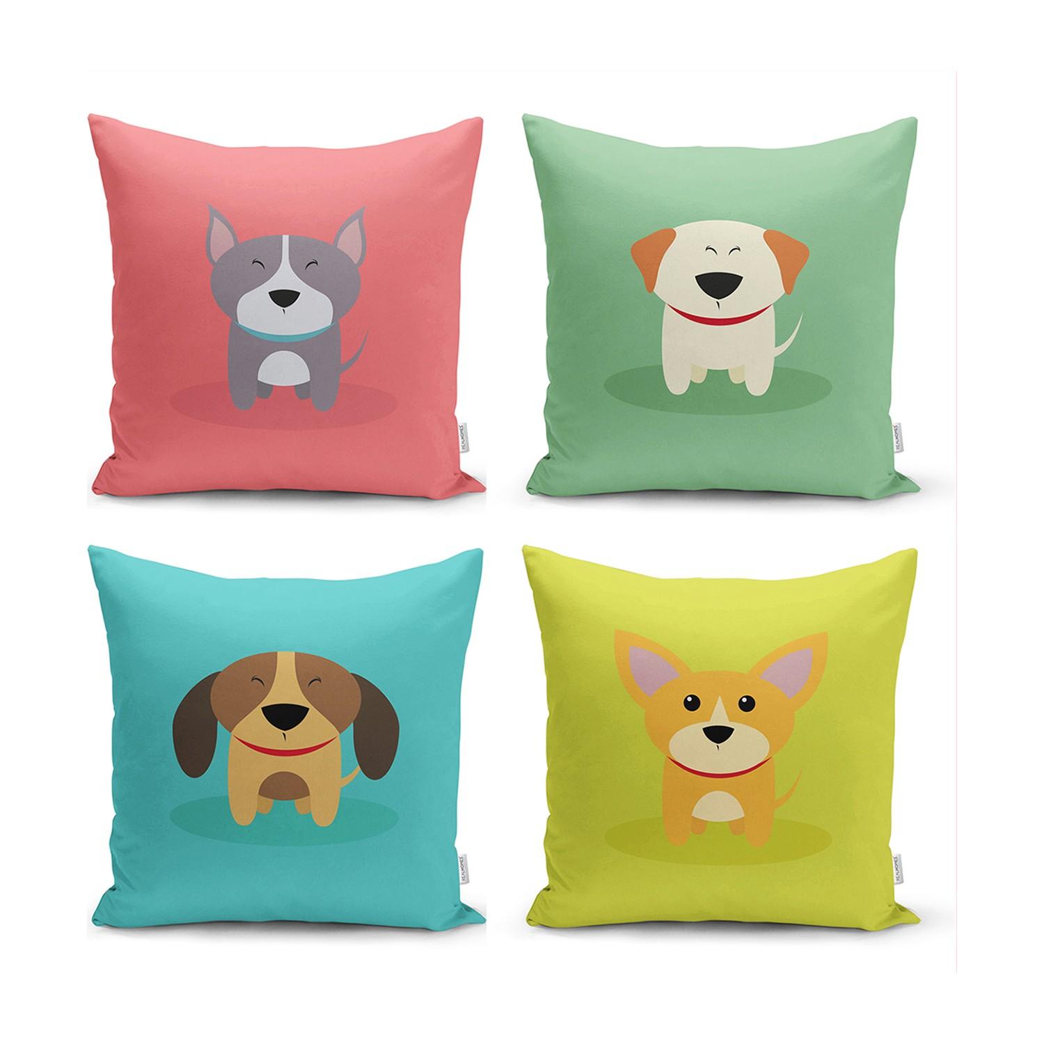 Набор из 4 наволочек с цифровой печатью Cute Pups
Набор из 4 наволочек с цифровой печатью Cute Pups