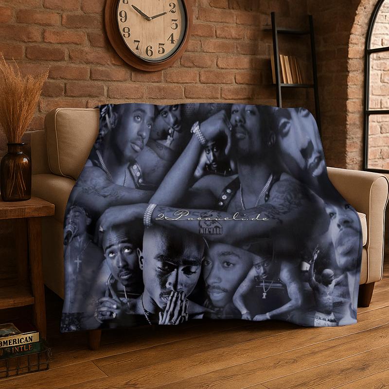 Rapper Eminem Tupac 4pac Hip Hop Rap God Flannel Blanket Soft Warm Throw Blanket for Bedroom Living Room Bed Travel Picnic 75x90cm
Rapper Eminem Tupac 4pac Hip Hop Rap God Flannel Blanket Soft Warm Throw Blanket for Bedroom Living Room Bed Travel Picnic 75x90cm