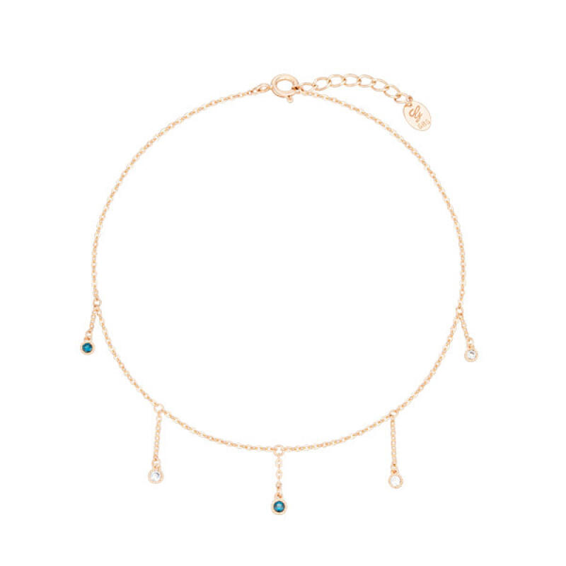 Золотий Браслет на Ногу 14K Синій Дощ BB02004A Anklet_Pink Gold
Золотий Браслет на Ногу 14K Синій Дощ BB02004A Anklet_Pink Gold