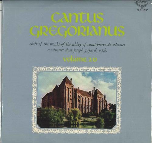LP Record DOM JOSEPH GAJARD , O.S.B. - Gregorian Chant/Vol. 20 SLC1535 LONDON 1968 Japan Obi Classical Used
LP Record DOM JOSEPH GAJARD , O.S.B. - Gregorian Chant/Vol. 20 SLC1535 LONDON 1968 Japan Obi Classical Used