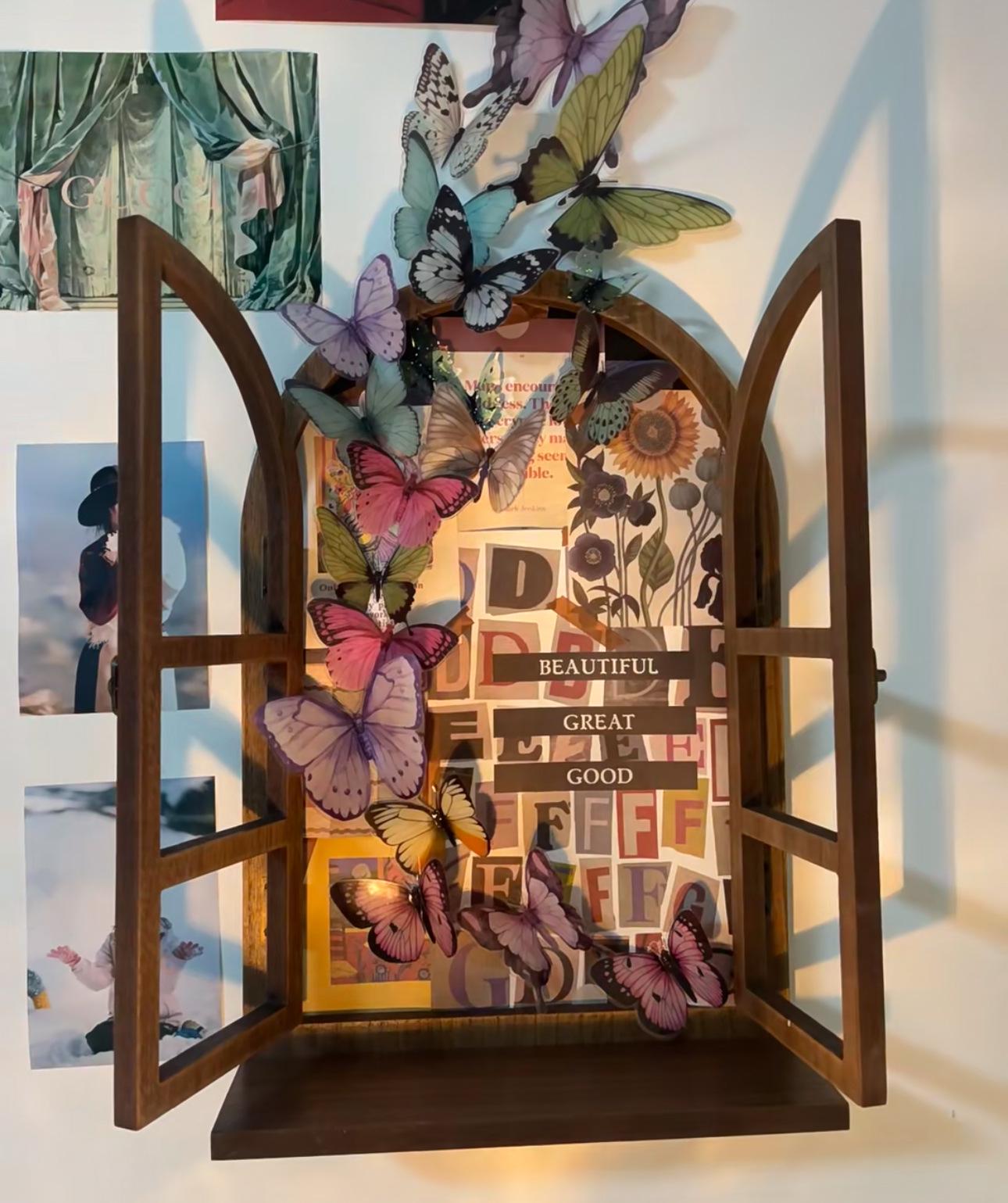 Monet Landscape 3D Butterfly Window Photo Prop Wall Decor 39x59cm
Monet Landscape 3D Butterfly Window Photo Prop Wall Decor 39x59cm