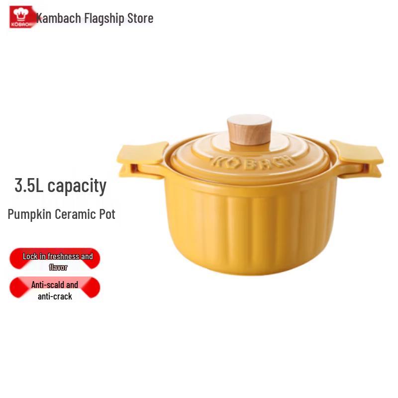 Kambach Pumpkin Ceramic Stew Pot 3.5L
Kambach Pumpkin Ceramic Stew Pot 3.5L