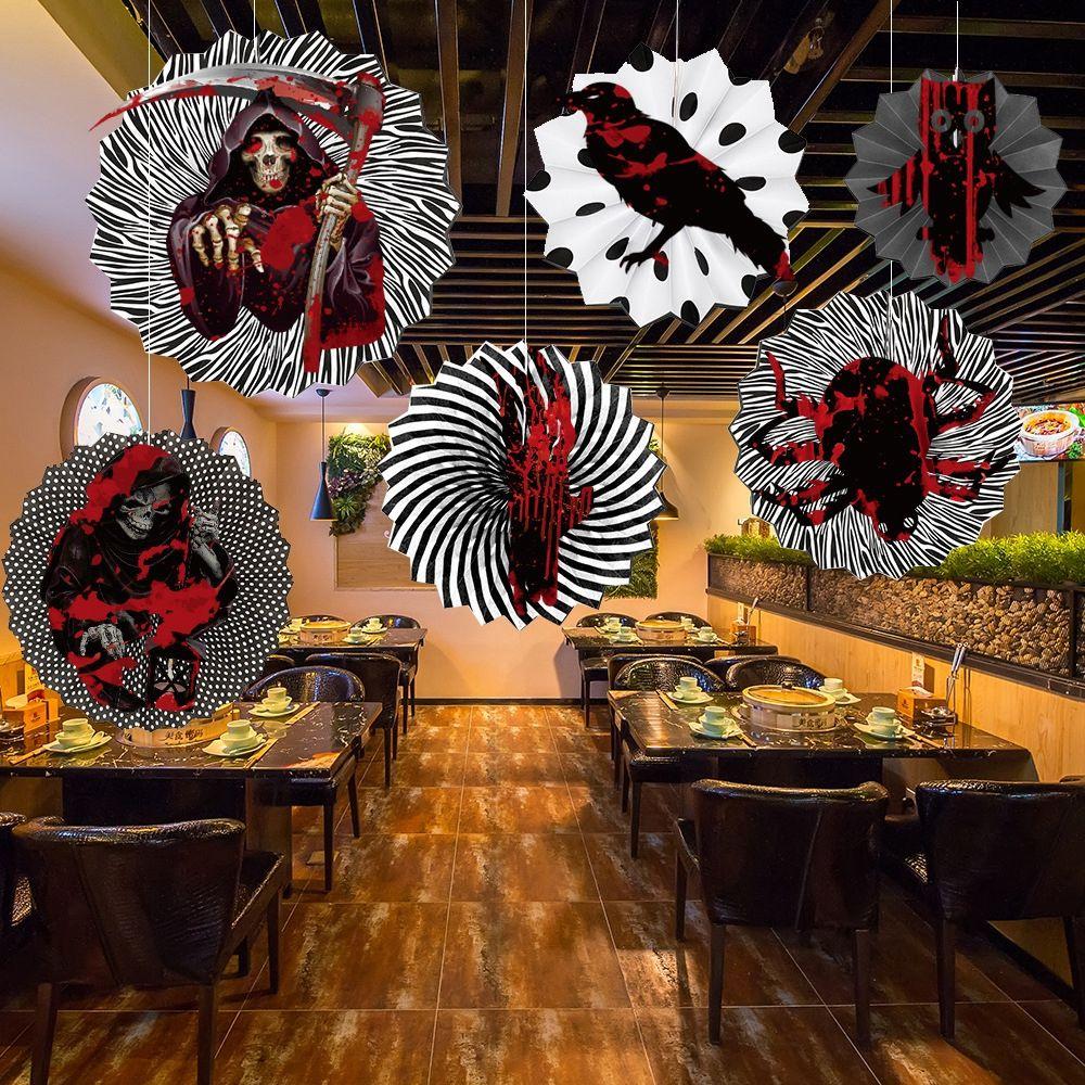 Material Horror Pattern Hanging Ornament Party Prop Wall DIY Halloween Paper Fans Halloween Decor C
Material Horror Pattern Hanging Ornament Party Prop Wall DIY Halloween Paper Fans Halloween Decor C