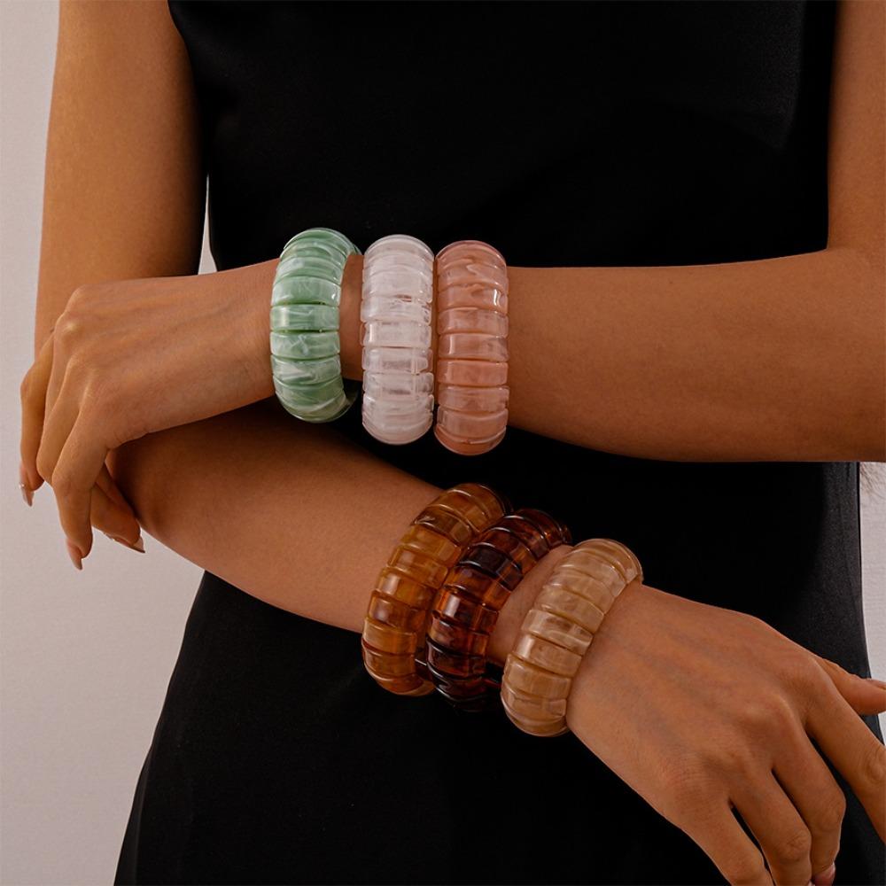 Bohemian Acrylic Bangle Wide Rectangle Retro Hand Ring Unique Irregular Wide Bracelet Women білий
Bohemian Acrylic Bangle Wide Rectangle Retro Hand Ring Unique Irregular Wide Bracelet Women білий