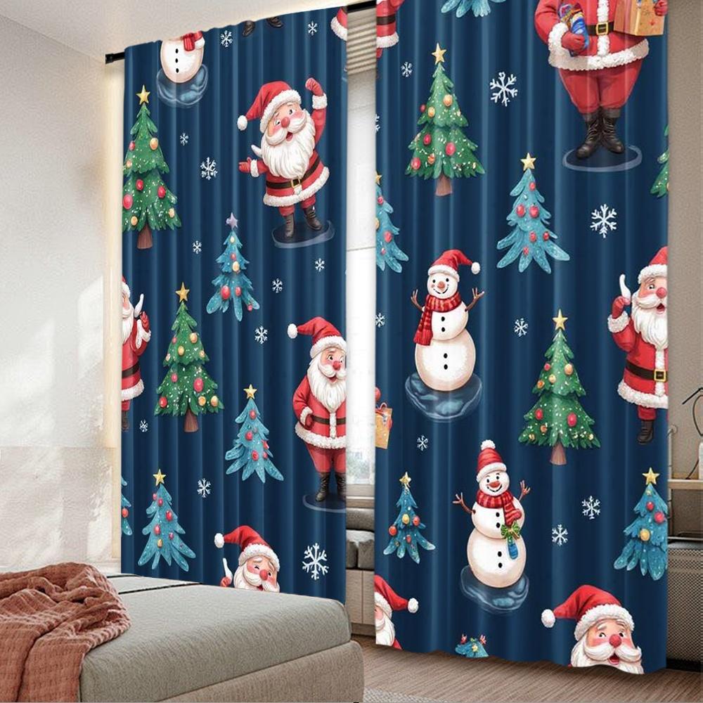 2 шт. 2D плоская печать Рождественские шторы на окна Синий мультяшный Санта Клаус Ткань Без электричества Вечеринка по случаю дня рождения Идеально для 29x65in(75x166cm)
2 шт. 2D плоская печать Рождественские шторы на окна Синий мультяшный Санта Клаус Ткань Без электричества Вечеринка по случаю дня рождения Идеально для 29x65in(75x166cm)