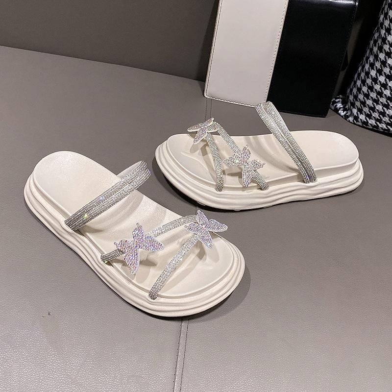 Крутые тапочки, женская летняя одежда 2025 года, новые мягкие нескользящие однотонные пляжные сандалии высокого качества со стразами на толстой подошве 40 бежевый
Крутые тапочки, женская летняя одежда 2025 года, новые мягкие нескользящие однотонные пляжные сандалии высокого качества со стразами на толстой подошве 40 бежевый