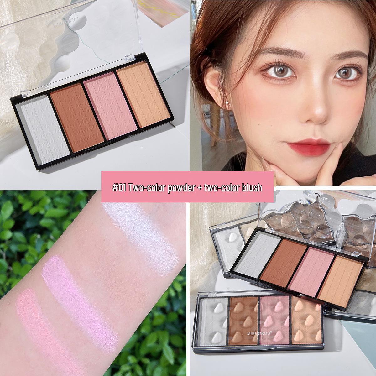 Mijoqo Four-Color Contouring Powder: Natural Highlighting & Shading Kit for V-Face and Nose.
Mijoqo Four-Color Contouring Powder: Natural Highlighting & Shading Kit for V-Face and Nose.