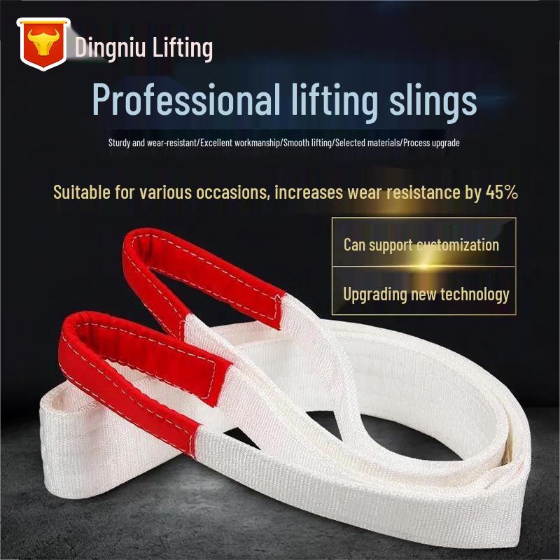Industrial Standard Lifting Sling - 5 Tons/5 Meters & 8-10 Tons/10 Meters, White Flat Crane Sling 2T 1M
Industrial Standard Lifting Sling - 5 Tons/5 Meters & 8-10 Tons/10 Meters, White Flat Crane Sling 2T 1M