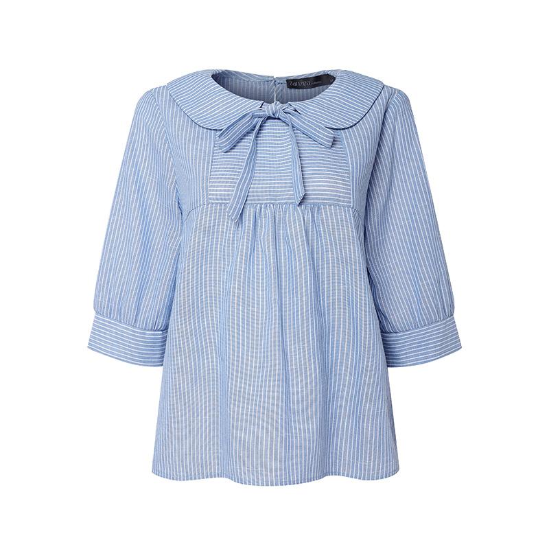 ZANZEA Women Doll Collar Loose Casual Half Sleeve Stripe Blouse L синій
ZANZEA Women Doll Collar Loose Casual Half Sleeve Stripe Blouse L синій