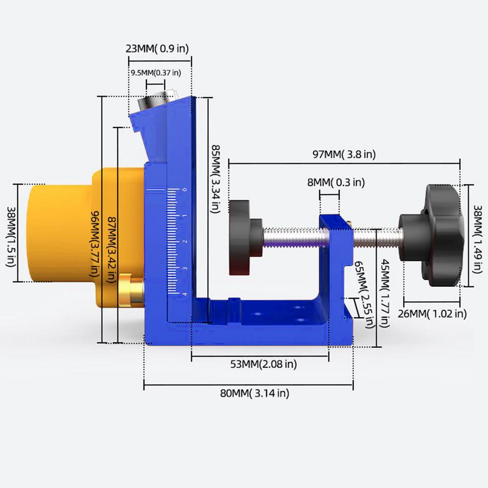 Pocket Jig Woodworking Pocket Hole Drill Guide Jig Guides With Dust Collection For Cabinet Installation Deck Building Desk синій
Pocket Jig Woodworking Pocket Hole Drill Guide Jig Guides With Dust Collection For Cabinet Installation Deck Building Desk синій