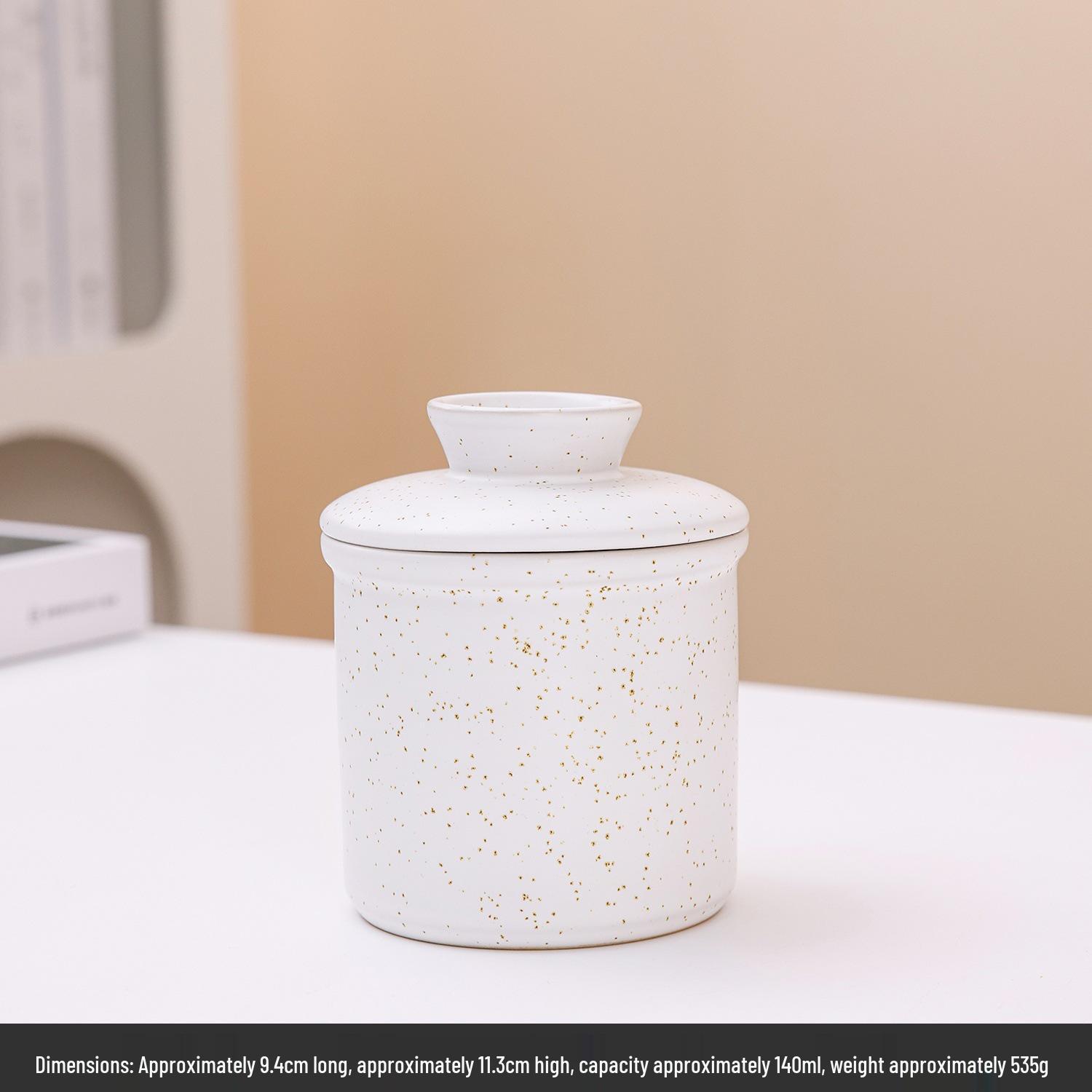 Ceramic Butter Dish - Freshness Preservation Sealed Jar, Creative Western Style Butter Box. білий
Ceramic Butter Dish - Freshness Preservation Sealed Jar, Creative Western Style Butter Box. білий