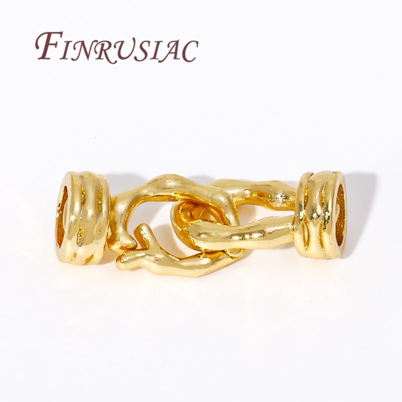 Jewelry Connector Clasps 18K Gold Plated Pearl Necklace End Clasps Brass Fastener Clasps For DIY Jewelry Making Supplies 2 pieces
Jewelry Connector Clasps 18K Gold Plated Pearl Necklace End Clasps Brass Fastener Clasps For DIY Jewelry Making Supplies 2 pieces