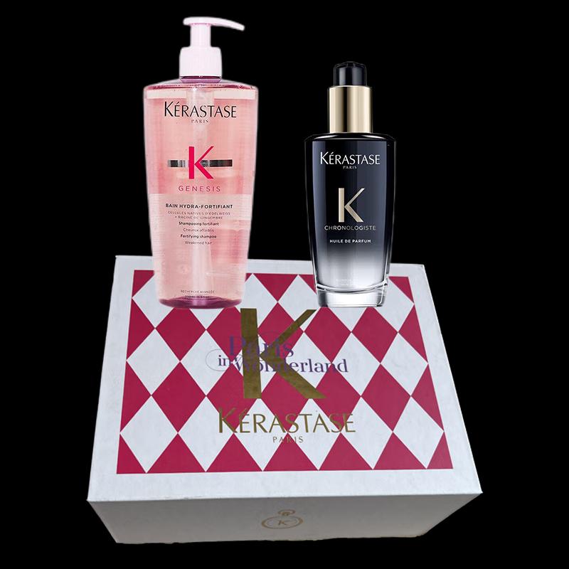 Kérastase Genesis Shampoo & Chronologiste Hair Oil Gift Set
Kérastase Genesis Shampoo & Chronologiste Hair Oil Gift Set