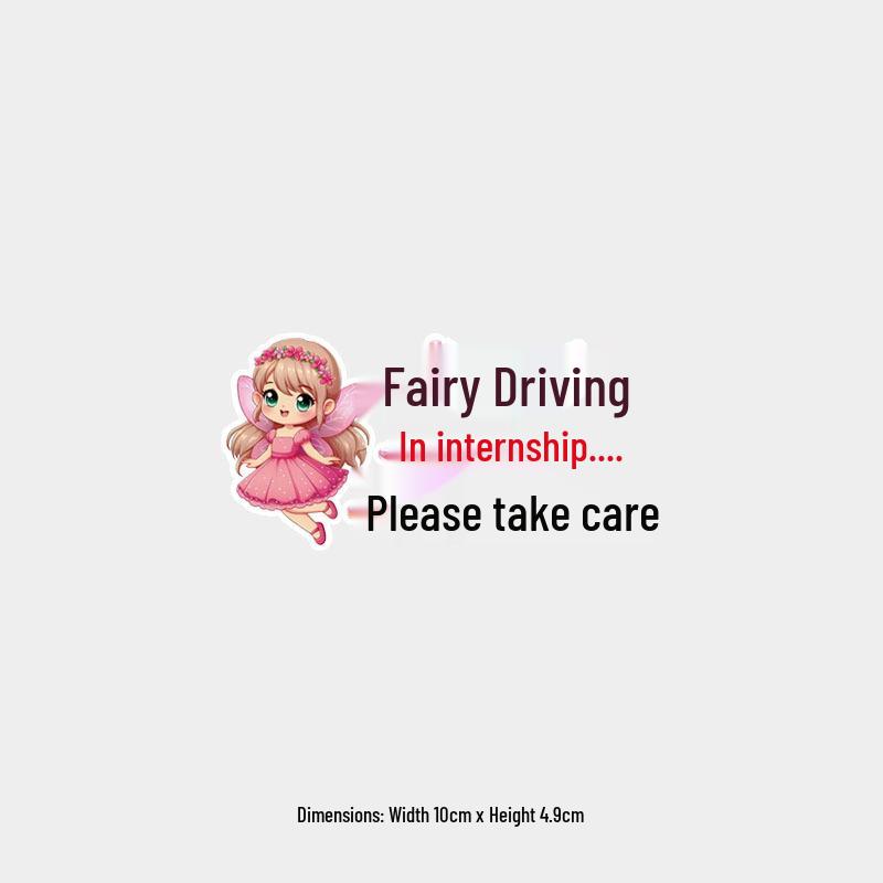 Fairy Driver in Training - Cute Reflective Car Sticker for Rear Window
Fairy Driver in Training - Cute Reflective Car Sticker for Rear Window