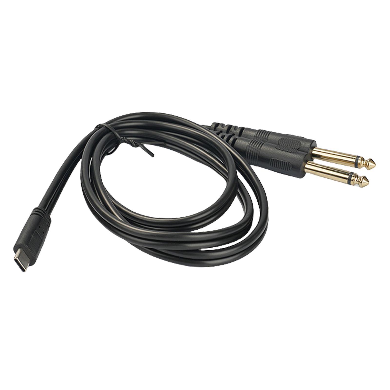 Type C to 6.35mm Straight Head/Elbow Cable USB C to Single/Double 1/4Inch Adapter Cord Line for Home Theater
Type C to 6.35mm Straight Head/Elbow Cable USB C to Single/Double 1/4Inch Adapter Cord Line for Home Theater