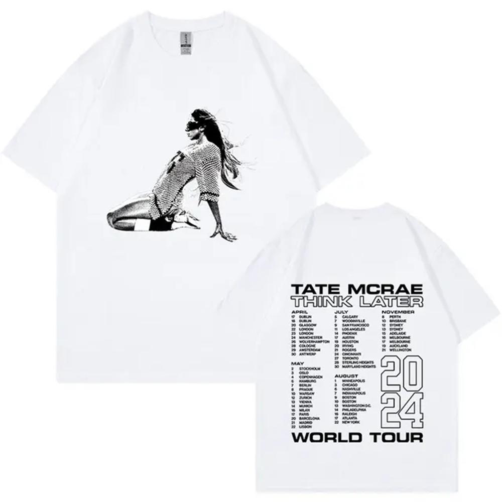 Tate Mcrae The Think Later World Tour 2024 T Shirt Men Women s Fashion Vintage T-shirts Harajuku Short Sleeve Oversized 80302... 5XL різнокольоровий
Tate Mcrae The Think Later World Tour 2024 T Shirt Men Women s Fashion Vintage T-shirts Harajuku Short Sleeve Oversized 80302... 5XL різнокольоровий