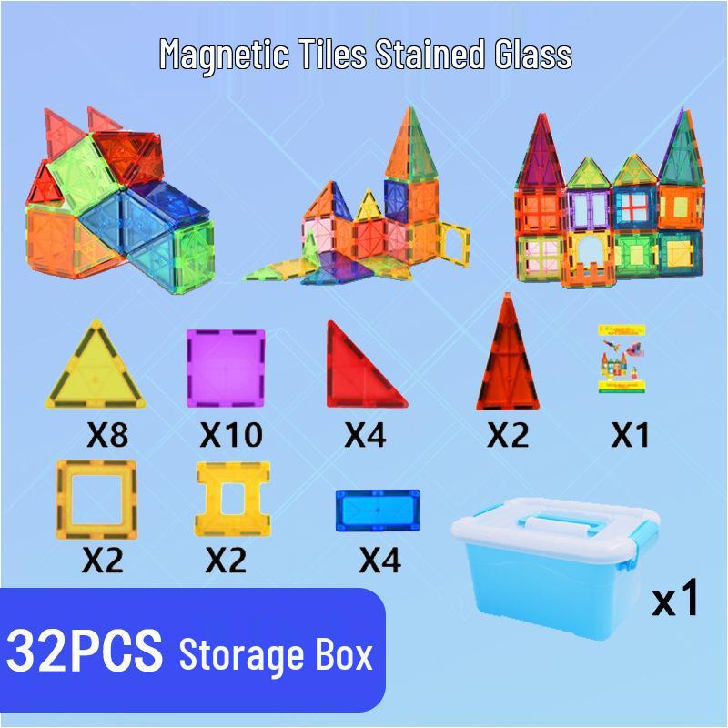 Cross-Border Stained Glass Magnetic Building Blocks: Children s Educational Toy for Creativity and Learning Standard flat surface
Cross-Border Stained Glass Magnetic Building Blocks: Children s Educational Toy for Creativity and Learning Standard flat surface