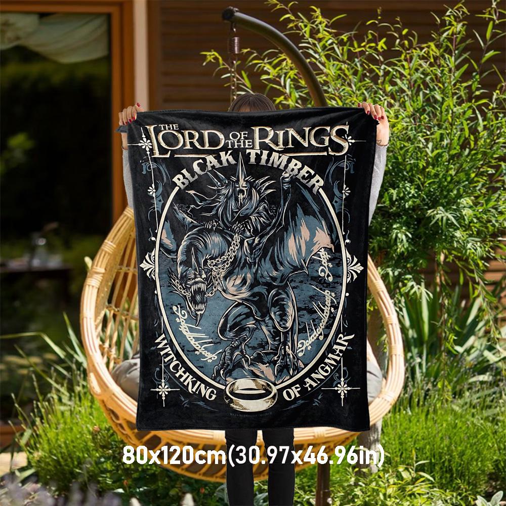 1pc Lord of the Rings Black Timber Witchking of Angmar - Throw Blanket, Soft, Flannel Blankets, Living Room, All Seasons Use-1021101 80x120cm
1pc Lord of the Rings Black Timber Witchking of Angmar - Throw Blanket, Soft, Flannel Blankets, Living Room, All Seasons Use-1021101 80x120cm