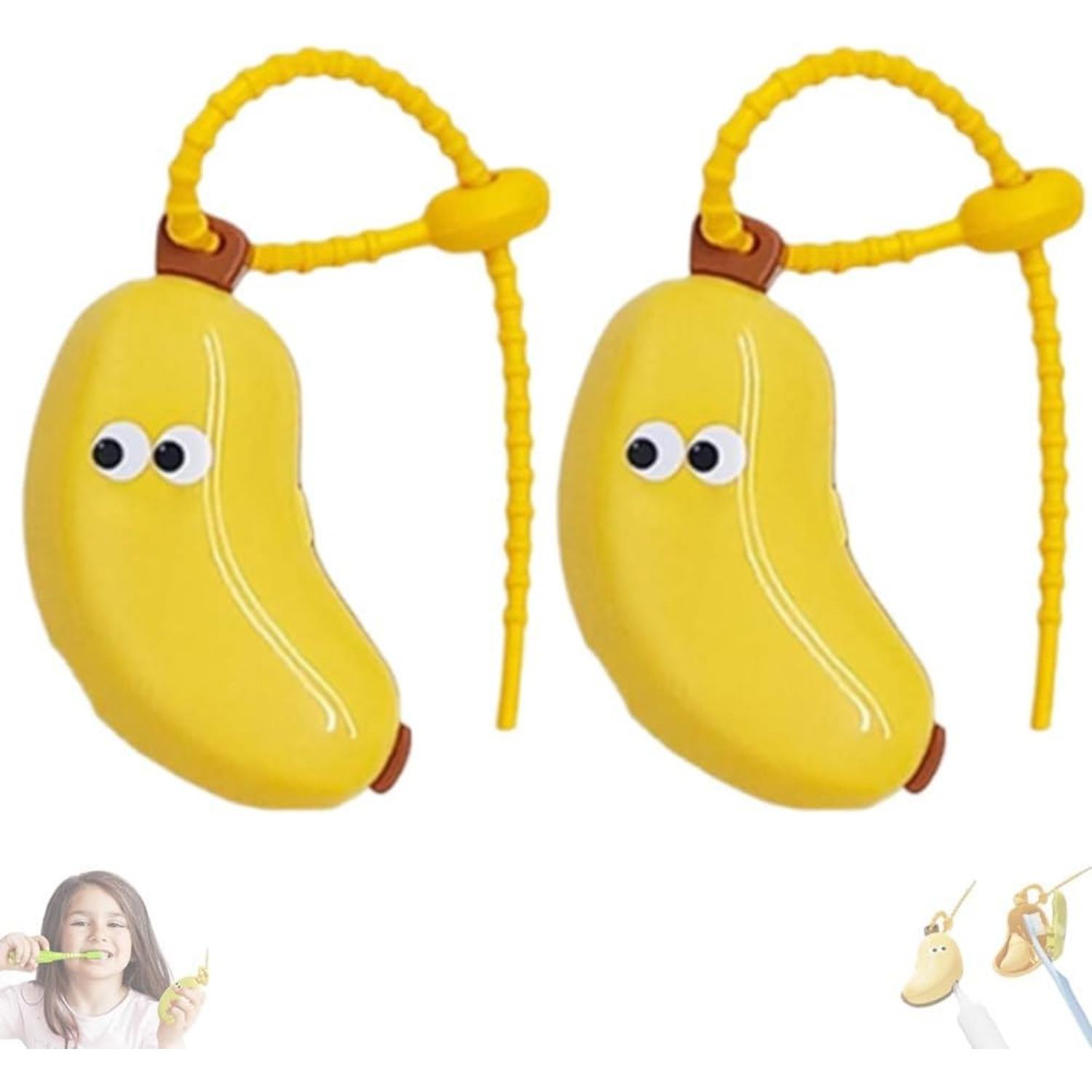 PortableBanana Toothbrushprotector Cap Brush Pod Case with Toothpaste Dispenser, Fun Travel Fruit Toothbrush Holder
PortableBanana Toothbrushprotector Cap Brush Pod Case with Toothpaste Dispenser, Fun Travel Fruit Toothbrush Holder