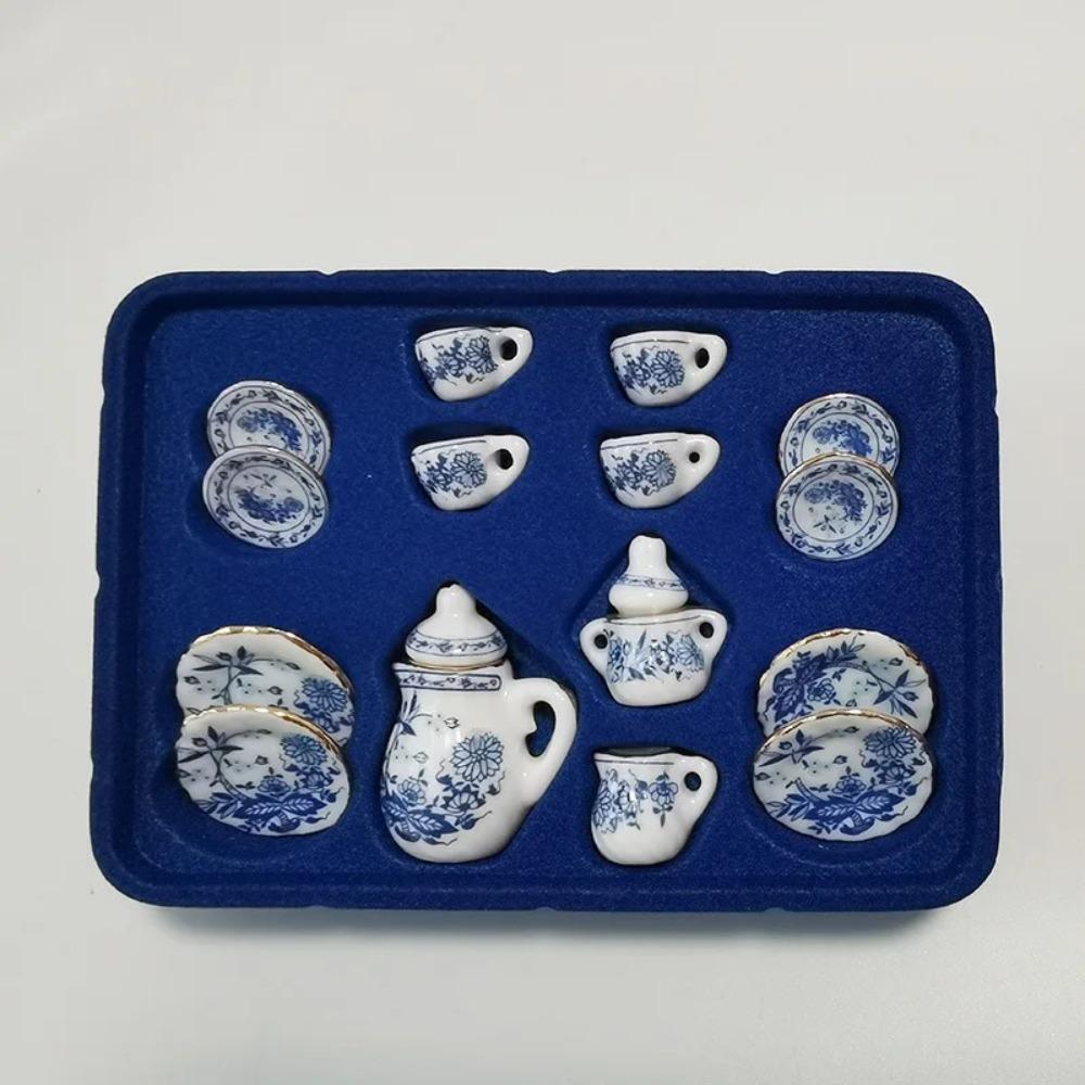 Mini 15Pc Ceramic Tea Set - Perfect Dollhouse Play Toy For Kids - Miniature Food Dishes Cups Plates - Great Gift Idea
Mini 15Pc Ceramic Tea Set - Perfect Dollhouse Play Toy For Kids - Miniature Food Dishes Cups Plates - Great Gift Idea