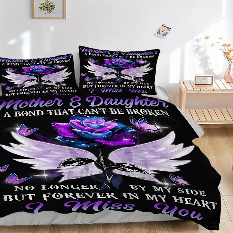 3PCs Mother Daughter Bond Memorial Design Cover Set, Breathable Fabric(1 Duvet Cover + 2 Pillowcases) (Without Quilt) yy250911192 135x200cm
3PCs Mother Daughter Bond Memorial Design Cover Set, Breathable Fabric(1 Duvet Cover + 2 Pillowcases) (Without Quilt) yy250911192 135x200cm