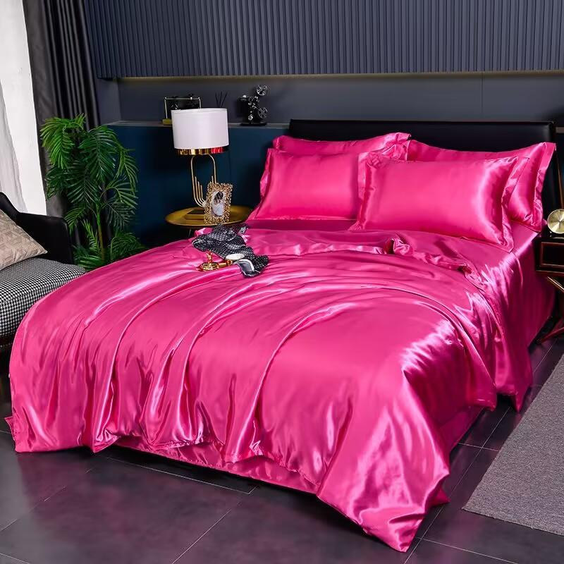 Mulberry Silky-blending Fabric Bedding Set High-end Silky Queen Size Duvet Cover Set with Fitted Sheet Luxury Bedding Sets King 150x200cm 3 pcs set
Mulberry Silky-blending Fabric Bedding Set High-end Silky Queen Size Duvet Cover Set with Fitted Sheet Luxury Bedding Sets King 150x200cm 3 pcs set