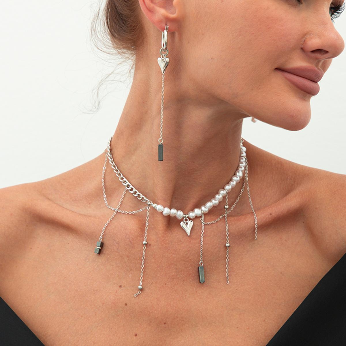 Ingemark Trendy Elegant Imitation Pearl Black Stone Tassel Pendant Necklace Earring Set Women s 2026 Wedding Jewelry Accessories
Ingemark Trendy Elegant Imitation Pearl Black Stone Tassel Pendant Necklace Earring Set Women s 2026 Wedding Jewelry Accessories
