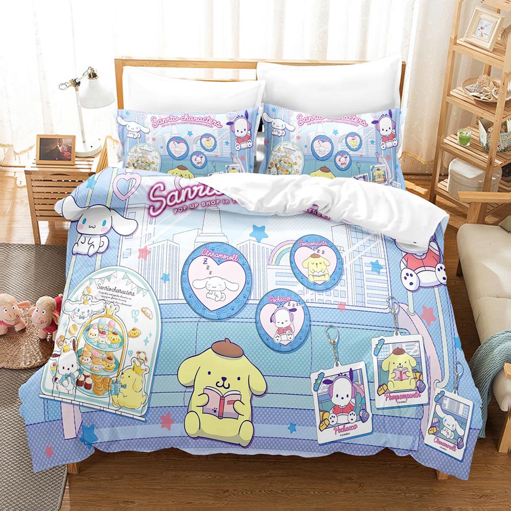 Sanrio Pom Pom Purin Cinnamoroll Bedding Sets Comforter Quilt Bed Cover Duvet Cover Pillow Case 2-3 Pieces Sets Kids Adult Size EU Single 135x200cm
Sanrio Pom Pom Purin Cinnamoroll Bedding Sets Comforter Quilt Bed Cover Duvet Cover Pillow Case 2-3 Pieces Sets Kids Adult Size EU Single 135x200cm
