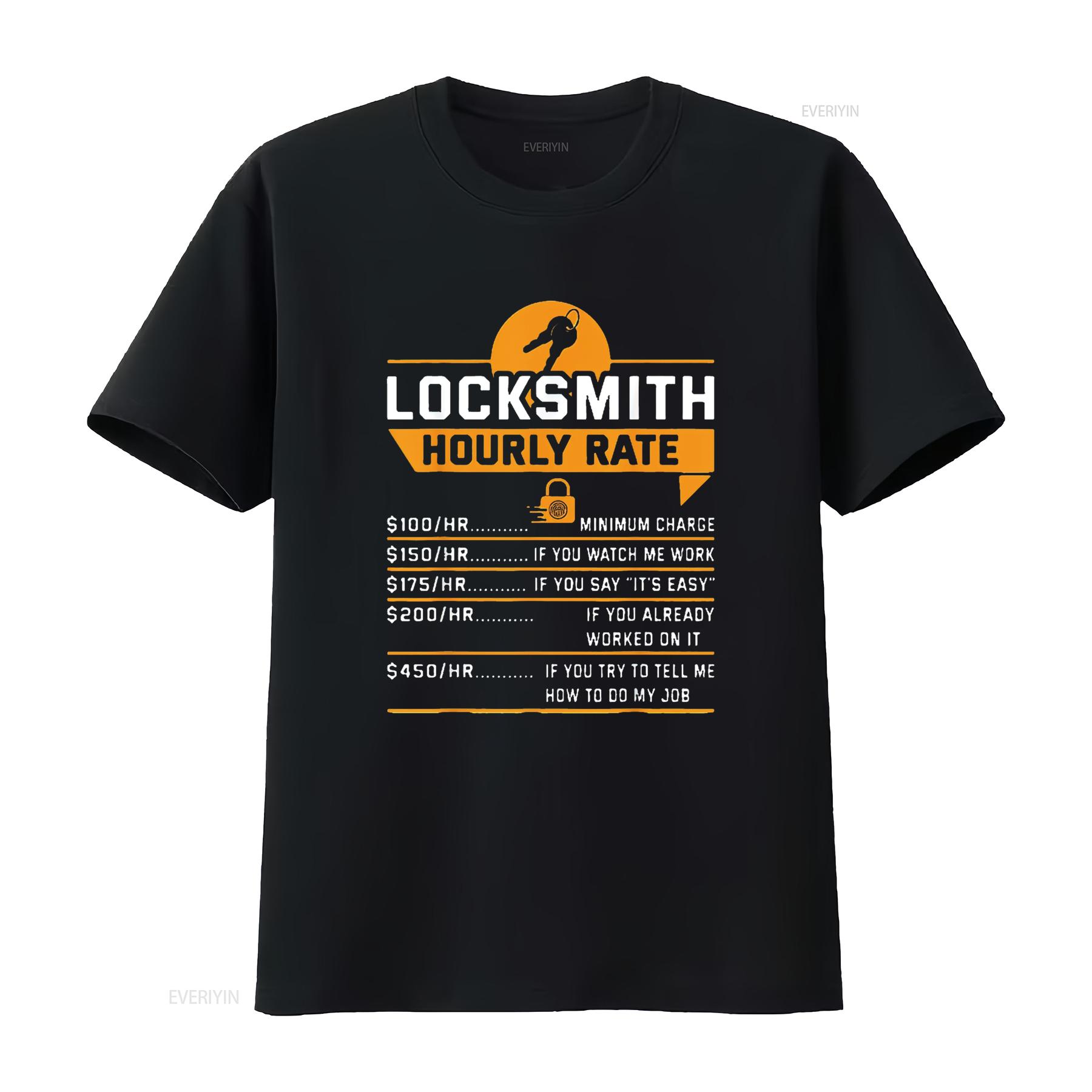 Womens Funny Locksmith Hourly Rate Apparel For Locksmiths T Shirt Black 2X Large vintage Washed Casual Top For Everyday Wear 4XL
Womens Funny Locksmith Hourly Rate Apparel For Locksmiths T Shirt Black 2X Large vintage Washed Casual Top For Everyday Wear 4XL