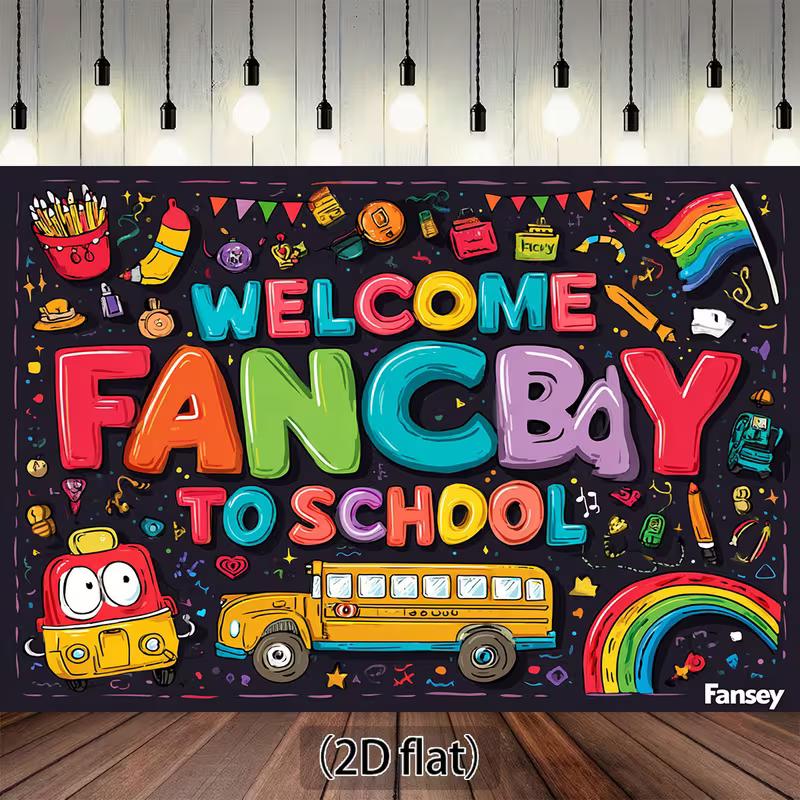 2D Flat Print Fancy School Tapestry with playful, colorful illustrations for children s events and classroom aesthetics 47.2x31.5inch/120*80cm
2D Flat Print Fancy School Tapestry with playful, colorful illustrations for children s events and classroom aesthetics 47.2x31.5inch/120*80cm
