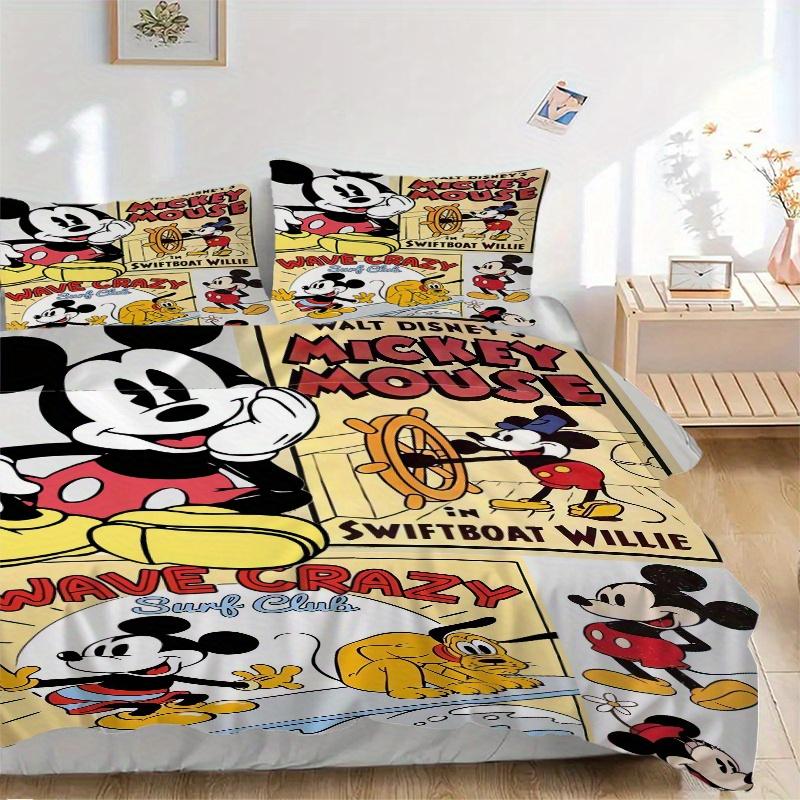 3pcs Disney s Mickey Mouse Design Quilt Cover Set (1 Quilt Cover + 2 Pillowcases Without Pillow Core), High-Definition Printing for Home and Dorm 135x200cm
3pcs Disney s Mickey Mouse Design Quilt Cover Set (1 Quilt Cover + 2 Pillowcases Without Pillow Core), High-Definition Printing for Home and Dorm 135x200cm