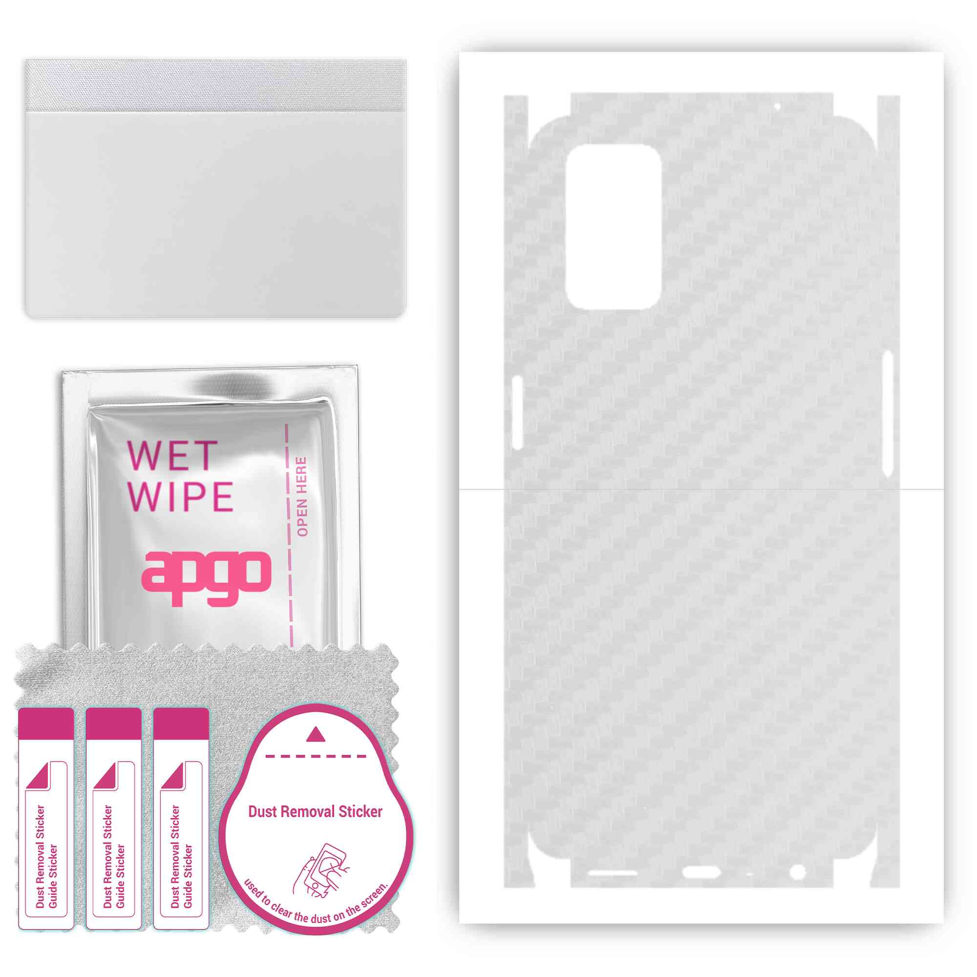 apgo Protective Skin Sticker for the back+sides compatible with Oppo A72, Full Wrap Film, Foil, Vinyl - Pattern Transparent Carbon
apgo Protective Skin Sticker for the back+sides compatible with Oppo A72, Full Wrap Film, Foil, Vinyl - Pattern Transparent Carbon