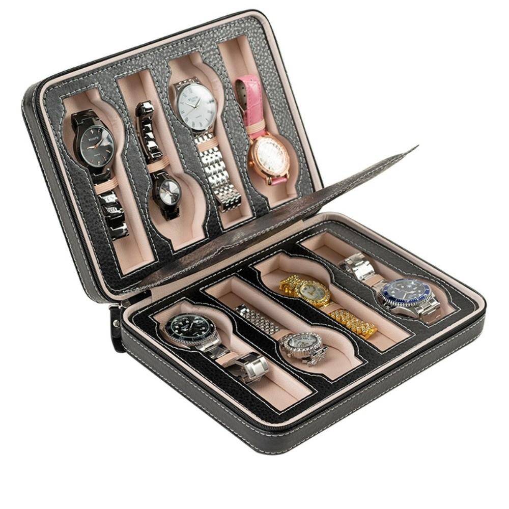 Zippered Design Watch Display Box Portable PU Leather,Cardboard Watch Storage Box 8 Slot Durable Portable Watch Case Travel Use чорний
Zippered Design Watch Display Box Portable PU Leather,Cardboard Watch Storage Box 8 Slot Durable Portable Watch Case Travel Use чорний