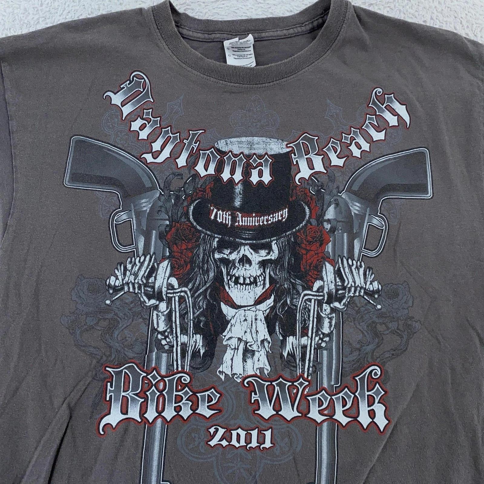 2011 Daytona Beach Bike Week Skeleton Biker T-Shirt M/L Motorcycle Florida Skull 2XL
2011 Daytona Beach Bike Week Skeleton Biker T-Shirt M/L Motorcycle Florida Skull 2XL