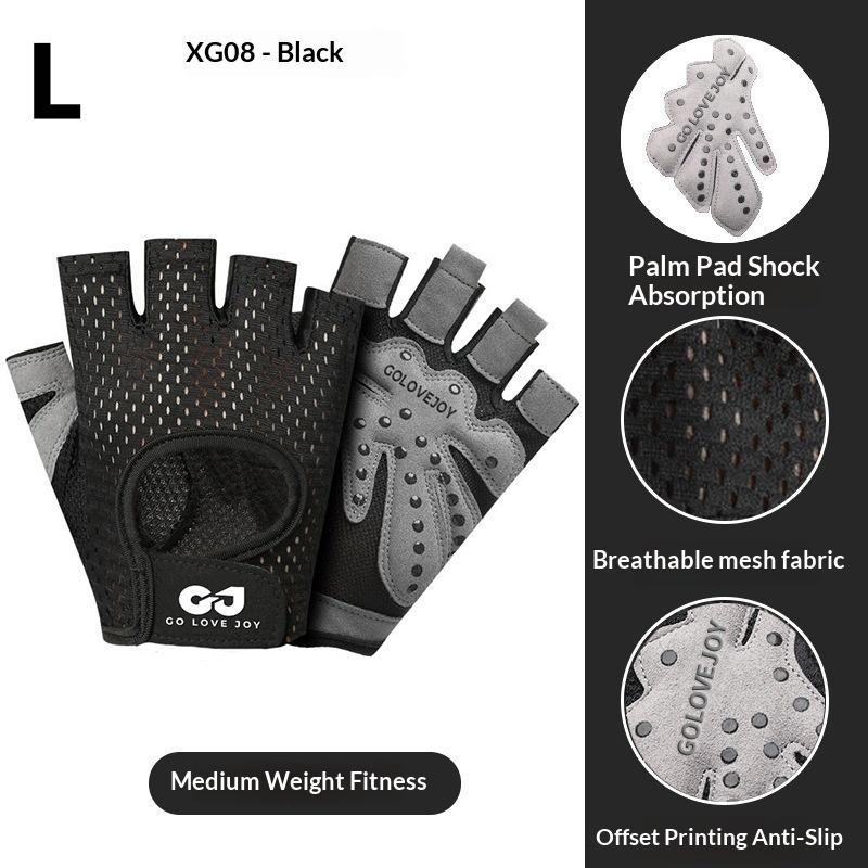 1Pair Gym Gloves Fitness Weight Lifting Body Building Training Sports Gloves Workout Half Finger Hand Protector For Men Women L
1Pair Gym Gloves Fitness Weight Lifting Body Building Training Sports Gloves Workout Half Finger Hand Protector For Men Women L