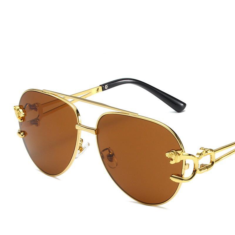 Luxurious Pilot Model Sunglasses - Metal Leopard Engraved Thin Frame - Elegant Sunscreen Sunglasses 9899 коричневый
Luxurious Pilot Model Sunglasses - Metal Leopard Engraved Thin Frame - Elegant Sunscreen Sunglasses 9899 коричневый